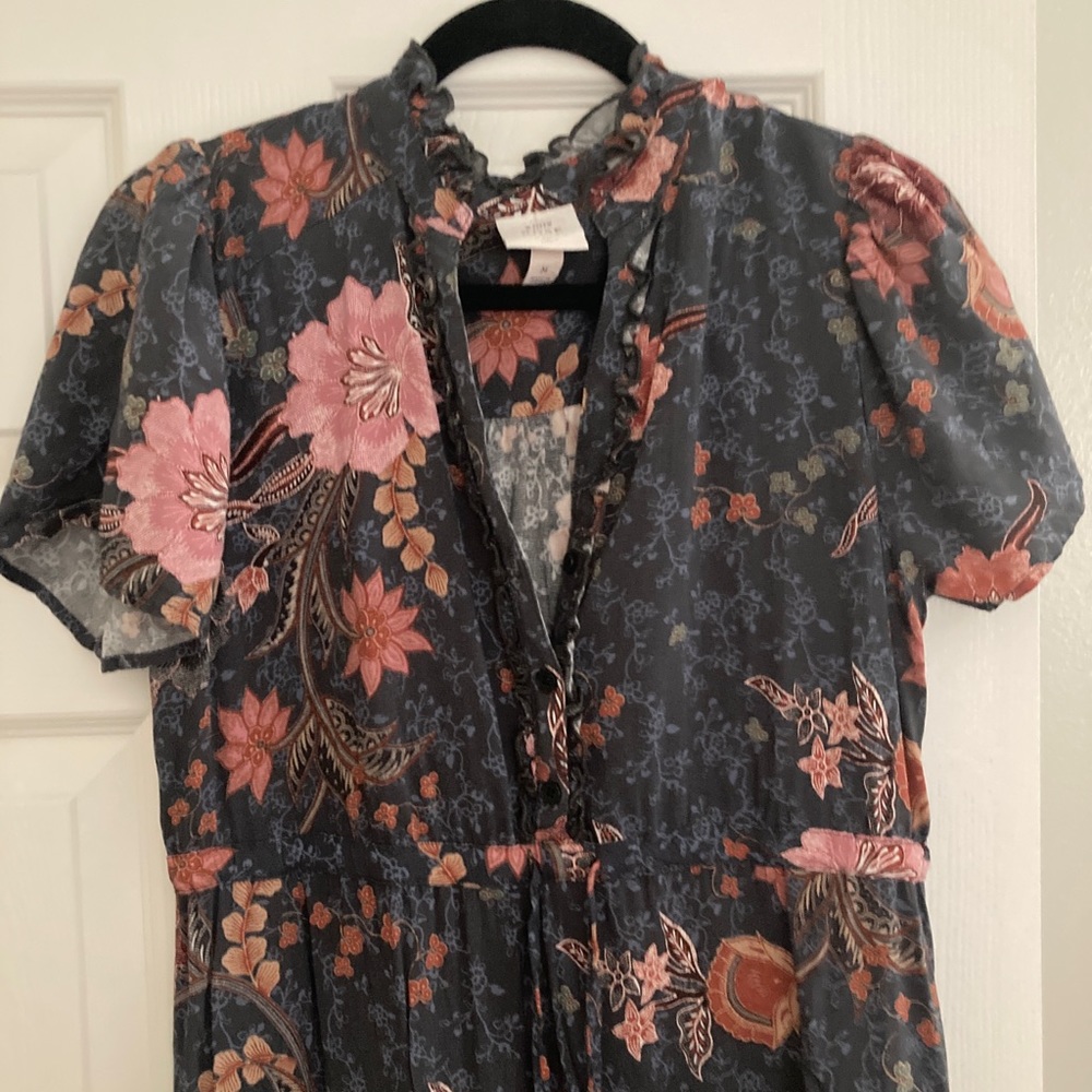 Target Knox Rose Boho Navy Midi Dress, size M
